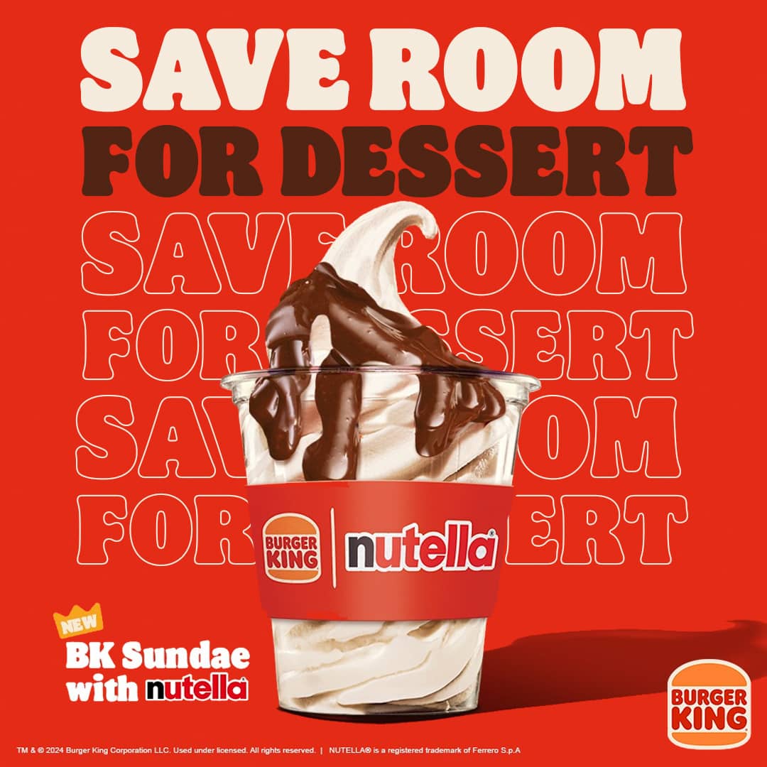 BK Sundae with Nutella